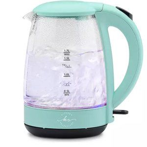 1.7 Liter Glass Kettle, blue color